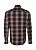 CAMISA INDIVIDUAL ML COTTON SLIM FIT - XADREZ PRETO/LARANJA - Imagem 2