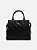 BOLSA SHOPPING AREZZO COSTURAS COURO PRETO - Imagem 1
