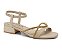 SANDALIA RAMARIM SALTO BAIXO ALMOND - Imagem 1