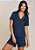 SHORT DOLL MC HOPE EM VISCOSE E RENDA HAPPY - AZUL CEDRO - P - Imagem 1