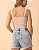 SHORTS JEANS LEZ A LEZ BARRA VIRADA - JEANS CLARO - Imagem 2