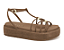 SANDALIA PAPETE RAMARIM FLATFORM NAPA BLESS CACAU - Imagem 1