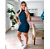 VESTIDO MC ACOSTAMENTO CANELADO M INDIGO BLUE - Imagem 1