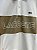 Polo Lacost Piquet Stretch Khaki Branca - Imagem 3