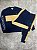 Conjunto Moletom Lacoste ColorBlock Azul/Bege - Imagem 1