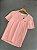 CAMISETA LACOSTE GOLA V FEMININA ROSÊ - Imagem 1