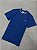 Camiseta Lacoste  Piquê Leve com Gola Jacquard Azul - Imagem 1