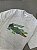 Camiseta de Algodão Lacoste Pesado com Estampa de Crocodilo ( Cinza ) - Imagem 2