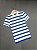 POLO LACOSTE GOLF LISTRADA BRANCA/AZUL - Imagem 1