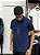 Polo Tricot Zíper Azul Marinho - Imagem 1