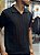 Polo Tricot canelada Preta - Imagem 2