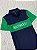 POLO TOMMY HILFIGER TECIDO PIQUÉ EMBORRACHADA (AZUL MARINHO/VERDE) - Imagem 2