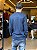 BLUSA HANSEZ GOLA CARECA TEXTURIZADA AZUL - Imagem 3