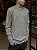 BLUSA HANSEZ GOLA CARECA TEXTURIZADA BEGE - Imagem 2