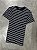 Camiseta Ermek Slim Listrada de Algodão (Azul marinho/Branca) - Imagem 1