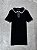 Polo Texturizada Contraste Preto - Imagem 1