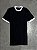 Camiseta Celani Slim de Algodão (Preta/Branca) - Imagem 1
