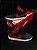 TÊNIS COURT BOROUGH MID 2 (ALL BLACK/RED) - Imagem 1
