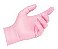 Luvas Nitrílica Rosa - Tamanho M -Talge - 100 unidades - Imagem 2