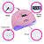 Cabine Led UV Sun 54w 36 Leds Secagem Unhas Gel Bivolt Rosa - Imagem 3