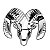 EMBLEMA - RAM - BODE - SILVER CROMADO - Imagem 1