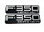 EMBLEMA - F-350 - XLT SUPER DUTY - PRETO - Imagem 1