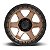 Jogo de Rodas Fuel Block D751 17x9 5x127 -12MM Bronze com Borda Preta - Imagem 3