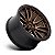 Jogo de Rodas Fuel Rebel D681 18x9 6x135 -12MM Bronze Com Borda Preta - Imagem 2