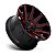 Jogo de Rodas Fuel Contra D643 20x9 8x165,1 +20MM Preto Com Vermelho - Imagem 2