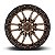 Jogo de Rodas Fuel Rebel D681 20x10 6x139.7 -18MM Bronze Com Borda Preta - Imagem 3