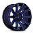 Jogo de Rodas Fuel Contra D644 20x9 8x165.1 +20MM Preto Com Azul Fresado - Imagem 3