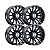 Jogo de Rodas Hostile Typhoon H123 20x10 8x165.10 -19MM Preto - Imagem 2