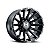 Jogo de Rodas Hostile Typhoon H123 22x10 8x165.1 -25mm Preto Fosco - Imagem 1