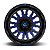 Jogo de Rodas Fuel Stroke D645 20x9 8x165.1 +1MM Preto Com Fresado Azul - Imagem 2