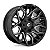 Jogo de Rodas Fuel Twitch D769 20x9 8x165.10 +1MM Preto Brilhante Fresado - Imagem 1