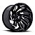 Jogo de Rodas Fuel Reaction D753 22x10 6x135/6x139.7 -18MM Preto Brilhante Fresado - Imagem 1