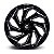 Jogo de Rodas Fuel Reaction D753 22x10 6x135/6x139.7 -18MM Preto Brilhante Fresado - Imagem 3