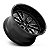 Jogo de Rodas Fuel Clash D761 18x9 6x139.7 +1MM Preto Brilhoso Fresado - Imagem 2