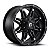 Jogo de Rodas Fuel Hostage D531 17x9 8x165.1 -12MM Preto Fosco - Imagem 1