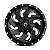 Jogo de Rodas Fuel Cleaver D574 20x9 5x127 +1MM Preto Brilhante Fresado - Imagem 3