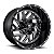 Jogo de Rodas Fuel Triton D581 18x9 8x165.10 -12MM Preto Brilhante Fresado - Imagem 1