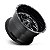 Jogo de Rodas Fuel Triton D581 18x9 8x165.10 -12MM Preto Brilhante Fresado - Imagem 2