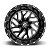 Jogo de Rodas Fuel Triton D581 18x9 8x165.10 -12MM Preto Brilhante Fresado - Imagem 3