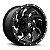 Roda Fuel Cleaver D574 20x9 8x165.10 +1MM Preto Com Brilhoso Fresado - Imagem 1