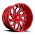 Jogo de Rodas Fuel Runner D742 22x10 6x139.7 -18MM Vermelho Brilhoso - Imagem 1