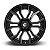 Jogo de Rodas Fuel Rage D711 20x10 5x127/5x139.7 -18MM Preto Brilhoso Fresado - Imagem 3