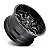 Jogo de Rodas Fuel Sledge D595 22x9.5 6x135/6x139.7 +19mm Preto Brilhoso Fresada - Imagem 2