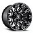Roda Fuel Battle Axe D578 18x09 6x135/6x139.7 +20mm Preto Brilhante Fresado - Imagem 1