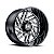 Jogo de Rodas Hostile Jigsaw H116 20x10 8x165.1 -19mm Preto Fresado - Imagem 1