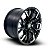 Jogo de roda REBAR 17X9 6X139.7 -12mm preto fosco fresado - Imagem 3